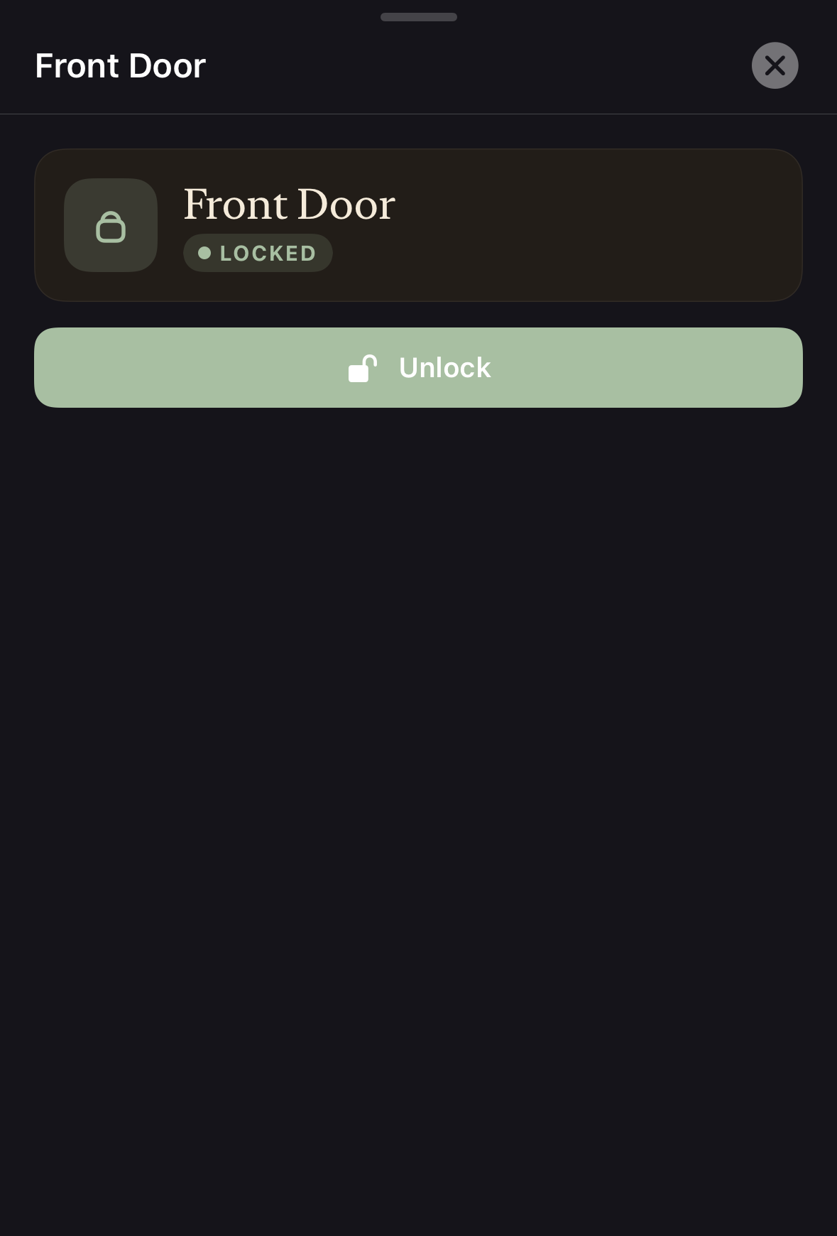 Locks drawer screenshot